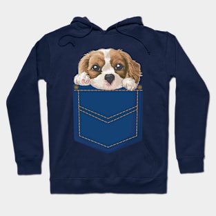 Cute Puppy in Pocket Hoodie